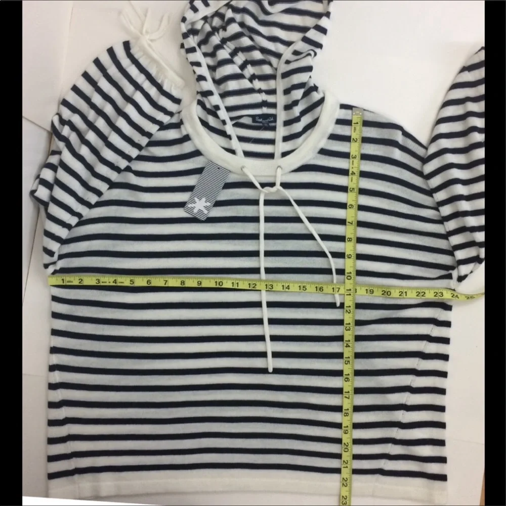 Splendid Seabound Striped hoodie Sweater Small